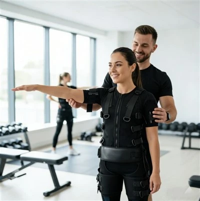 Kit de combinaison d'entraînement intelligent EMS spécifique à l'entraîneur personnel-